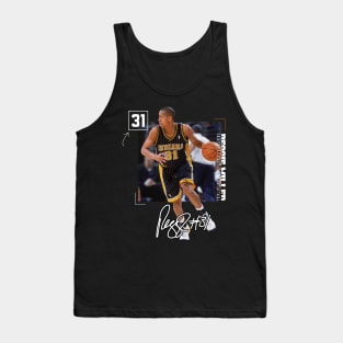 Reggie Miller Choke Sign Basketball Legend Signature Vintage Retro 80s 90s Bootleg Rap Style Tank Top